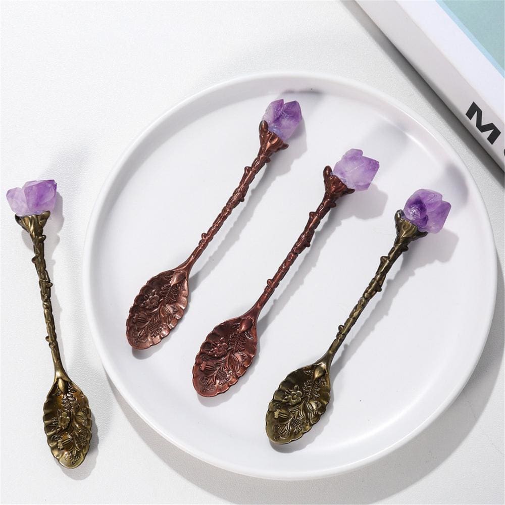 Authentic Copper & Crystal Teaspoon - spoon