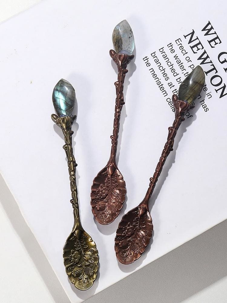 Authentic Copper & Crystal Teaspoon - spoon