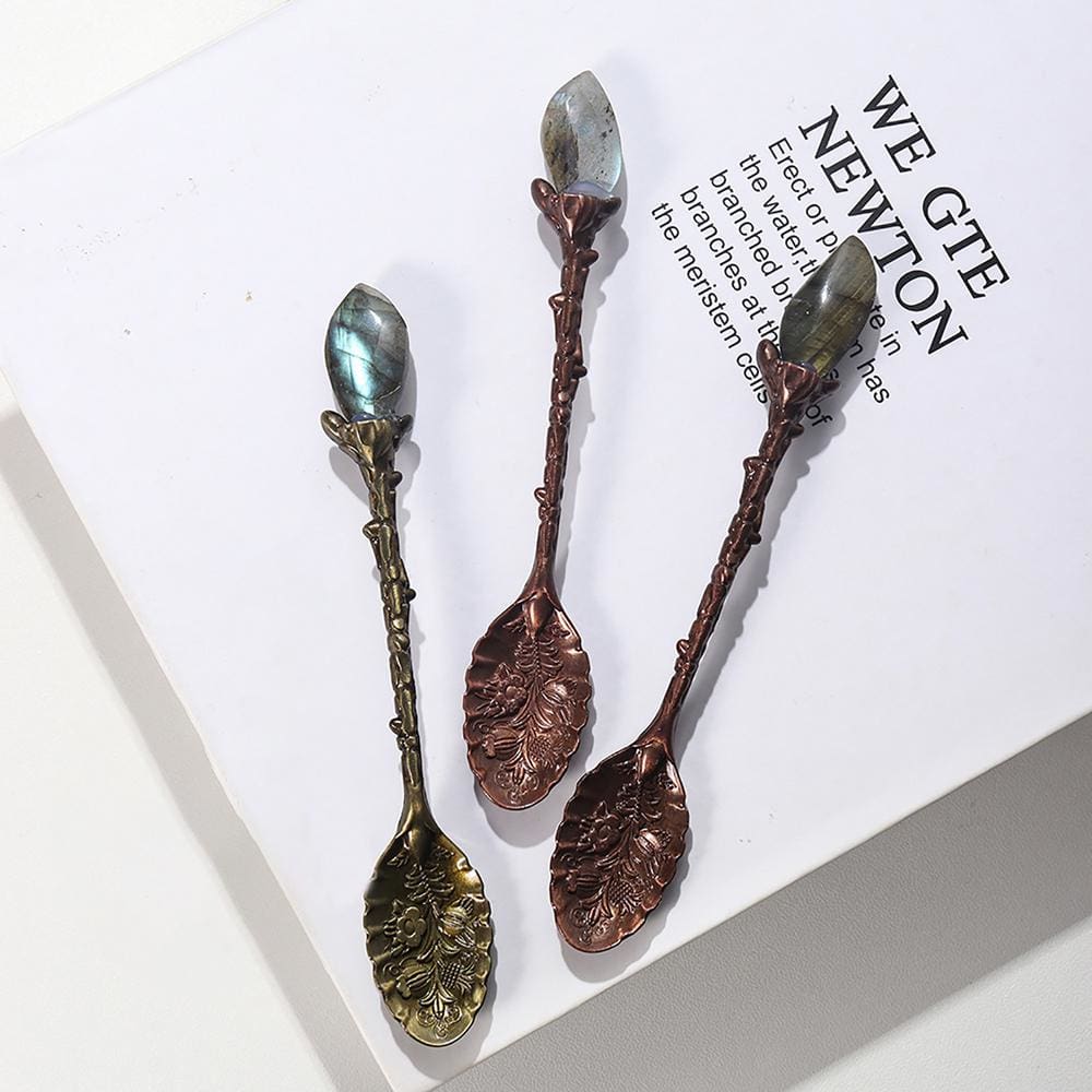 Authentic Copper & Crystal Teaspoon - spoon