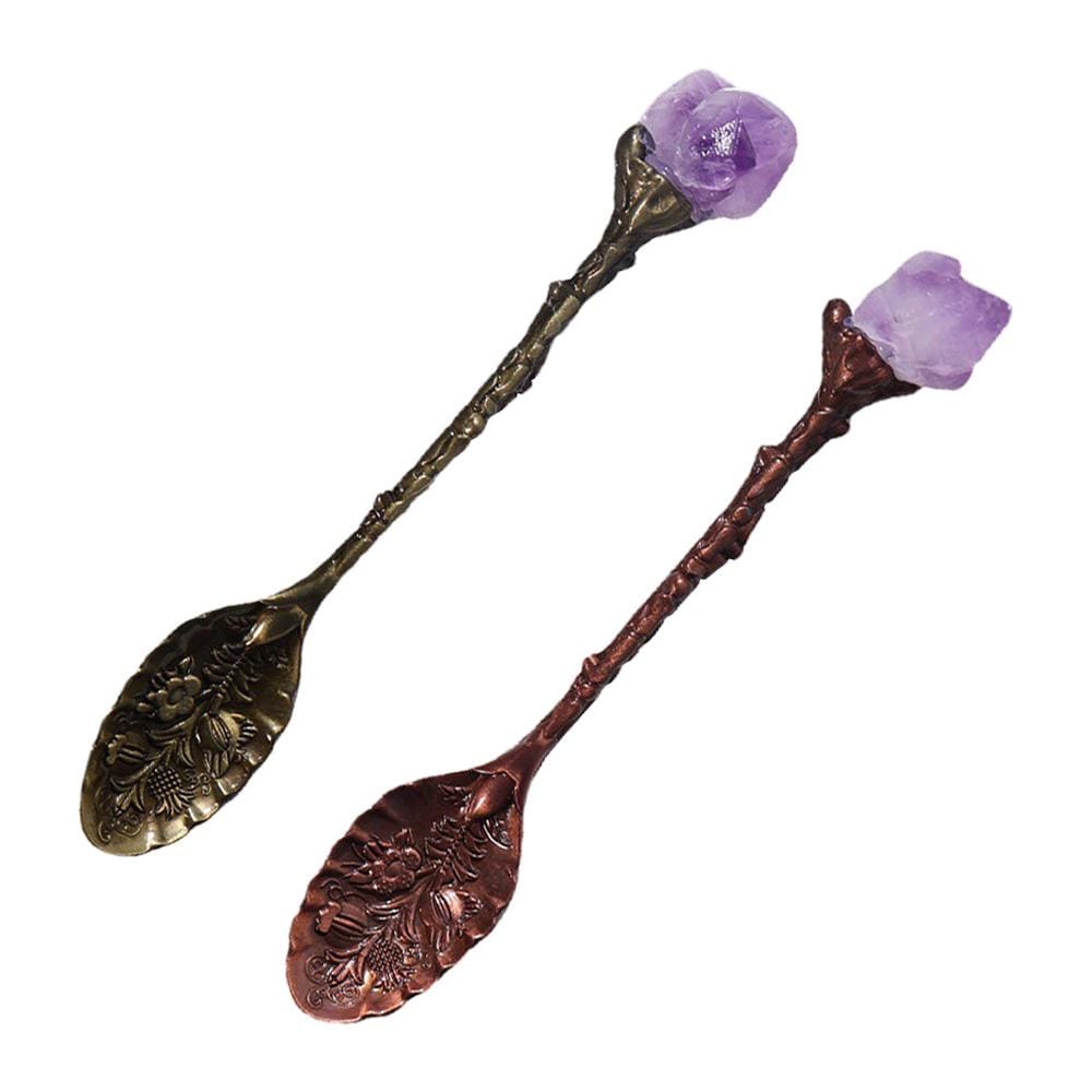 Authentic Copper & Crystal Teaspoon - spoon