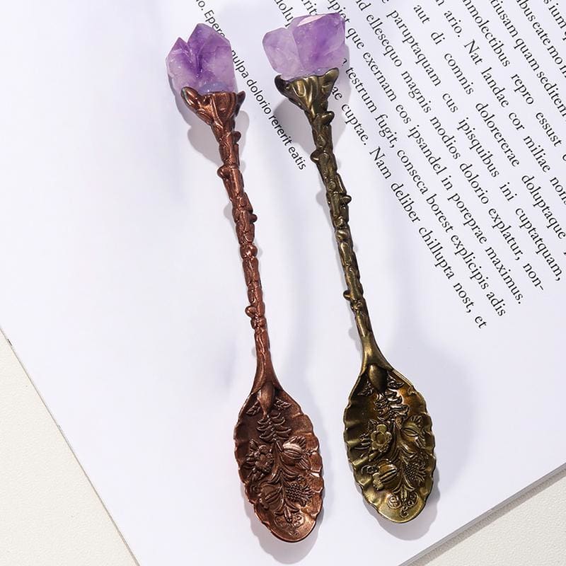 Authentic Copper & Crystal Teaspoon - spoon