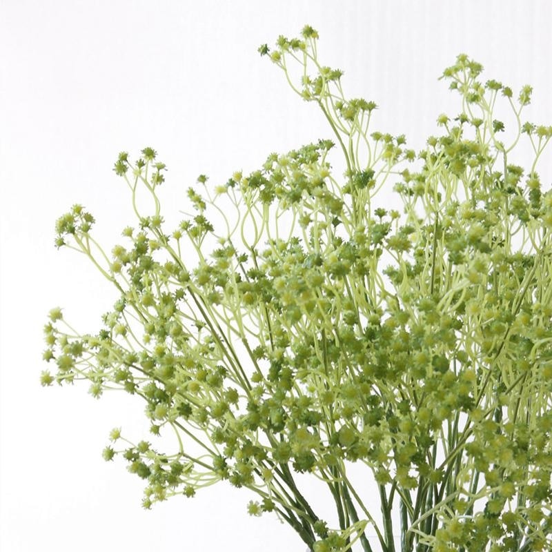 White Baby's Breath Bunches Foilage Dried Herbs Artificial Plant Simulation Fake Herbal Planter Pots by Arcane Trail