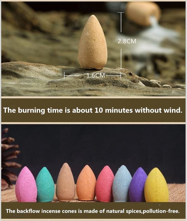 Backflow Incense Cones (Bulk) - incense