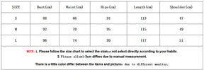 Supplier size chart image for the black cheongsam dress, listing S, M and L bust, waist, hip, length and shoulder measurements in centimeters.