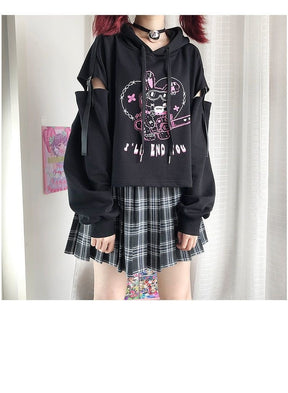Chainsaw Bunny Hoodie - bunnies, bunny rabbit, cats, chain saw, chainsaw