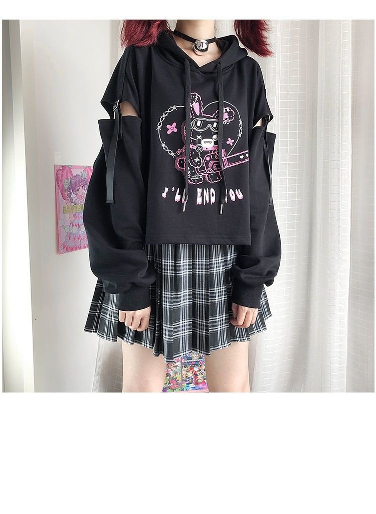 Chainsaw Bunny Hoodie - bunnies, bunny rabbit, cats, chain saw, chainsaw