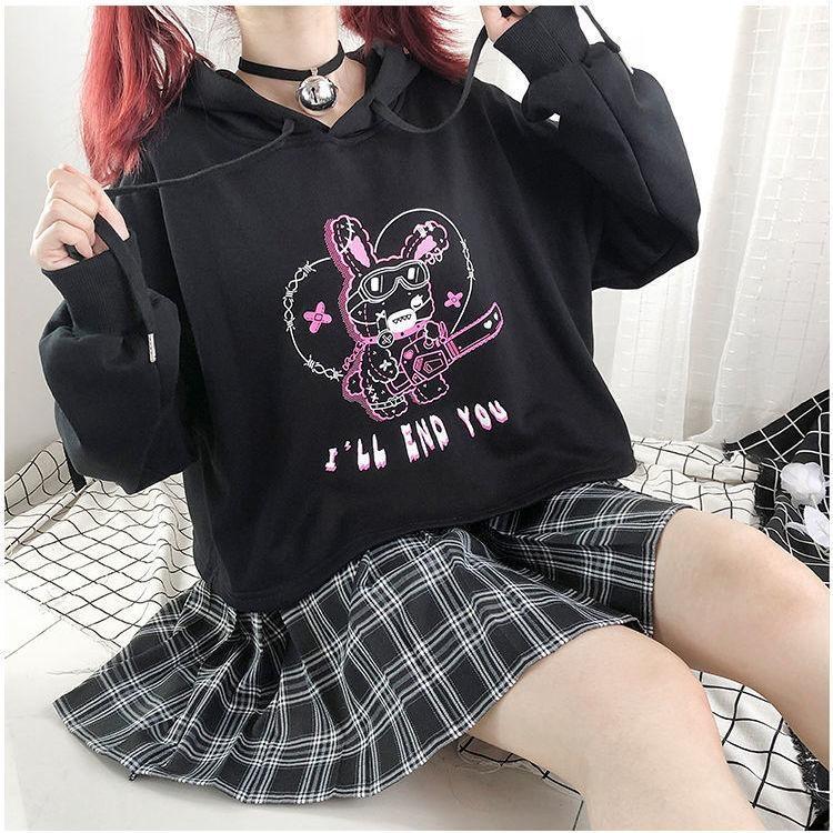 Chainsaw Bunny Hoodie - bunnies, bunny rabbit, cats, chain saw, chainsaw
