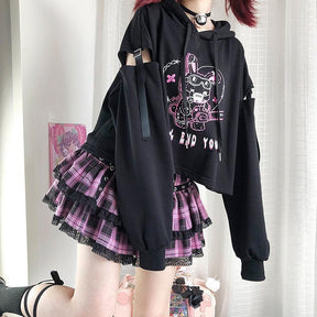 Chainsaw Bunny Hoodie - bunnies, bunny rabbit, cats, chain saw, chainsaw