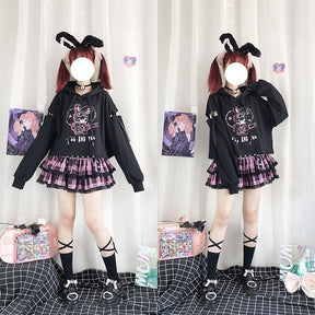 Chainsaw Bunny Hoodie - bunnies, bunny rabbit, cats, chain saw, chainsaw