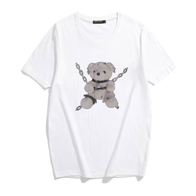 Bondage Bear Tee - bdsm, bear, dark, goth, gothic