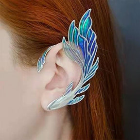 Butterfly Elven Ear Clip - Blue Wing - hair accessory