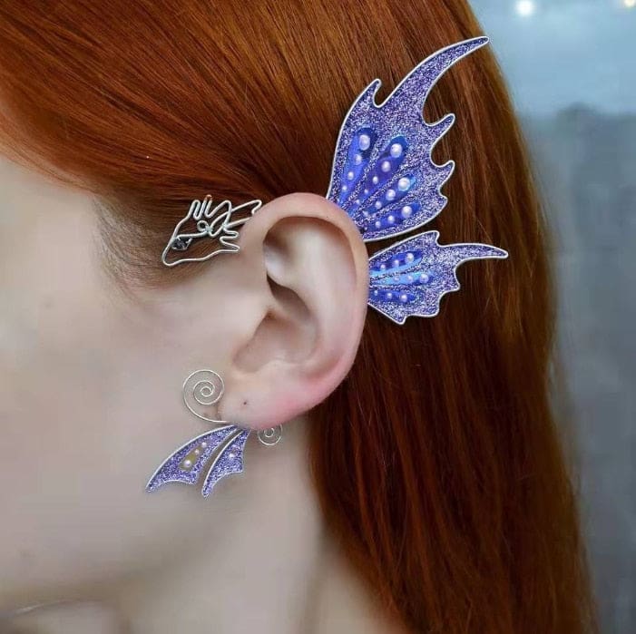 Butterfly Elven Ear Clip - hair accessory