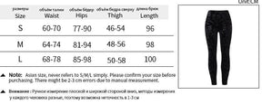 Cameo velvet pants size chart with S, M and L waist, hip, thigh and length measurements in centimeters.