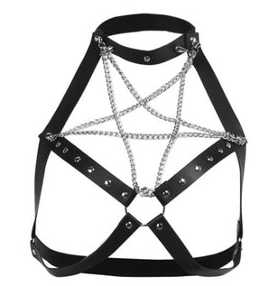 Chained Pentagram Dress - dress