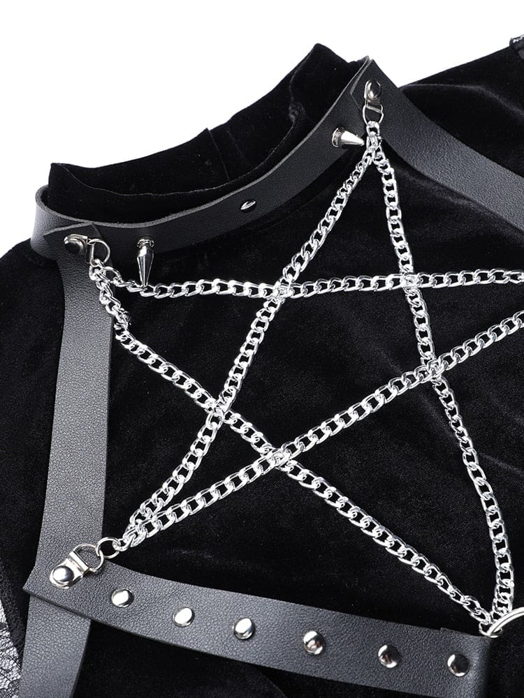 Chained Pentagram Dress - dress