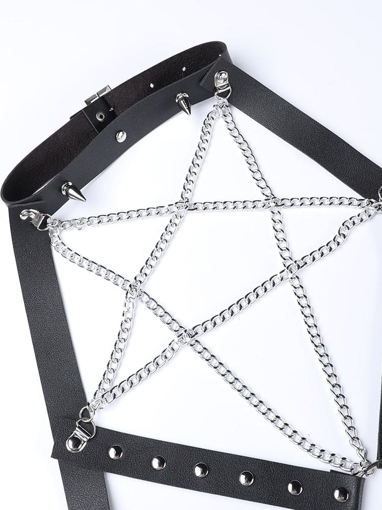 Chained Pentagram Dress - dress