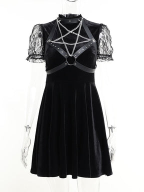Chained Pentagram Dress - dress