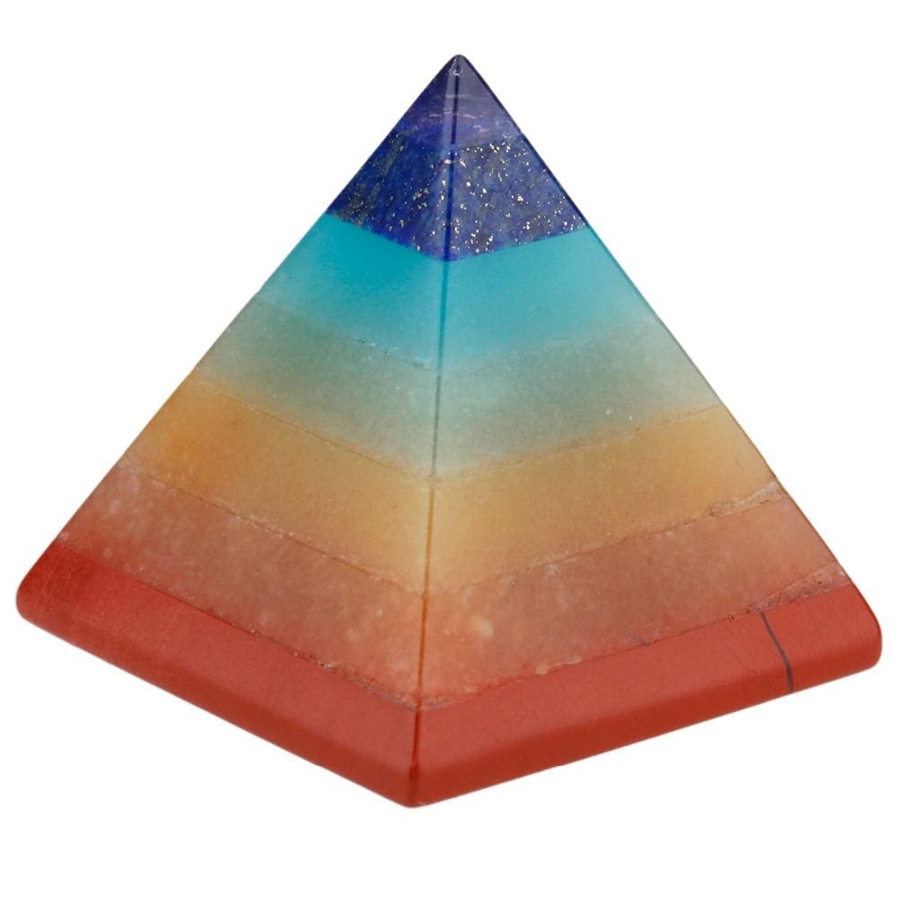 Rainbow Chakra Crystal Pyramid Reiki Energy Healing Work Spiritual Meditation Natural Stone Sacred Geometry by Arcane Trail