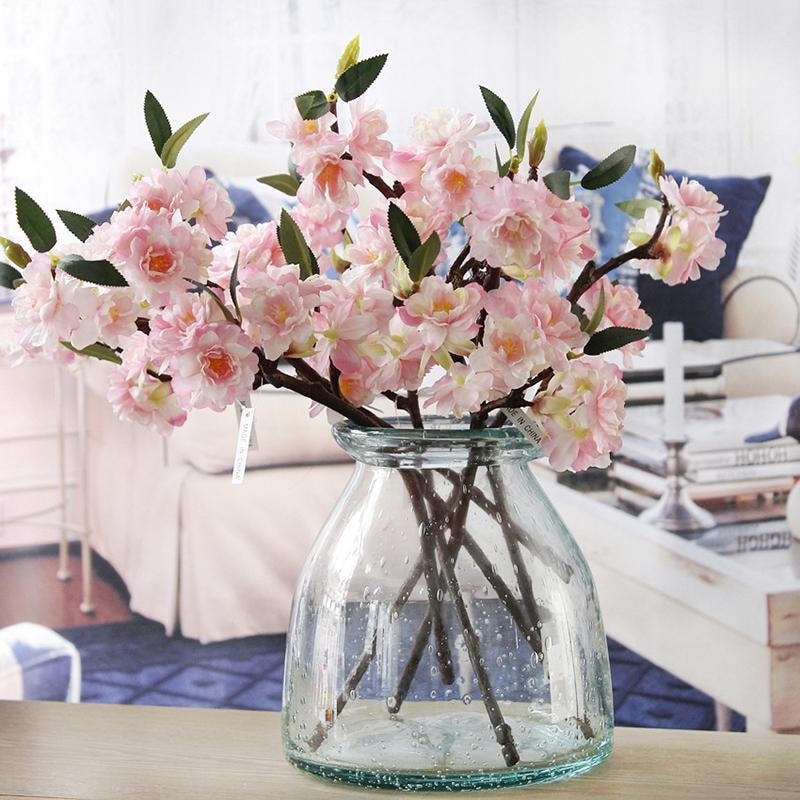 Artificial Cherry Blossom Flower Tree Branches Fake Simulated Plants Bouquet Arrangement by Arcane Trail