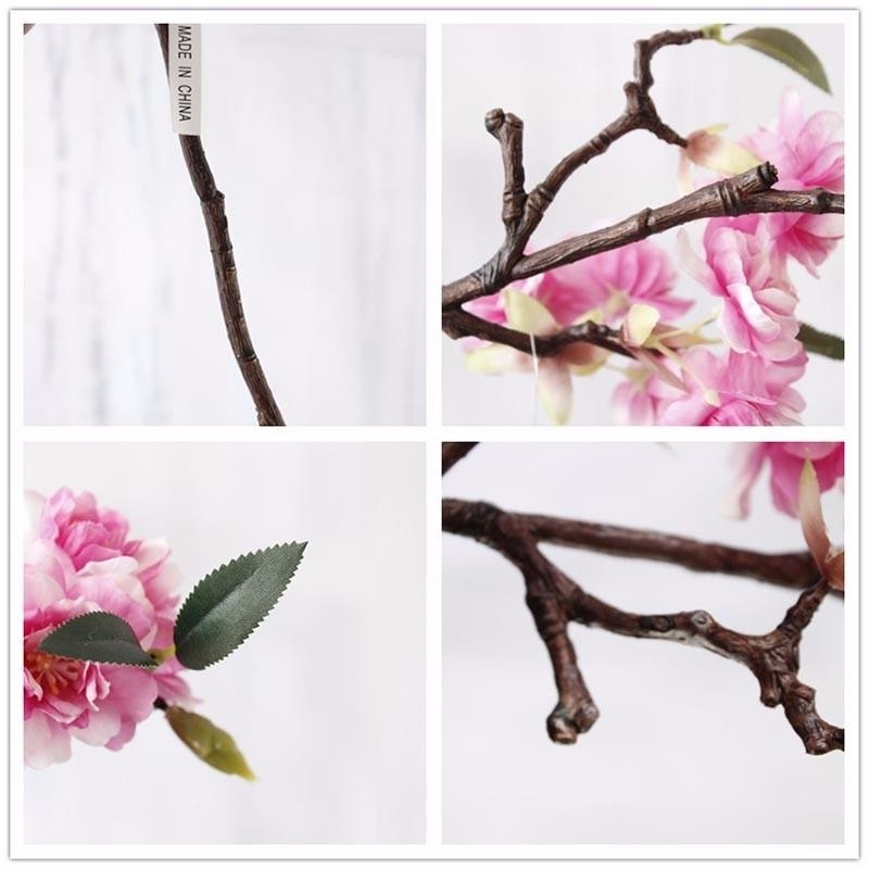 Artificial Cherry Blossom Flower Tree Branches Fake Simulated Plants Bouquet Arrangement by Arcane Trail