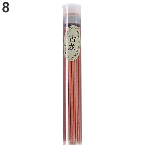 Brown cologne-scented incense sticks in a clear tube with a neutral-toned fragrance label.
