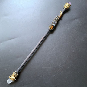 Crystal Branch Pointed Wand - amethyst - wand
