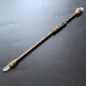 Crystal Branch Pointed Wand - clear quartz - wand