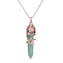 Crystal Dowsing Pendulum & Necklace - Necklace 5 - pendulum
