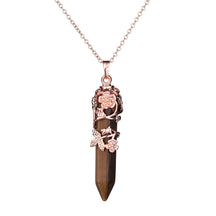 Crystal Dowsing Pendulum & Necklace - Necklace 7 - pendulum