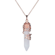 Crystal Dowsing Pendulum & Necklace - Necklace 8 - pendulum