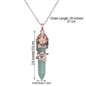 Crystal Dowsing Pendulum & Necklace - pendulum