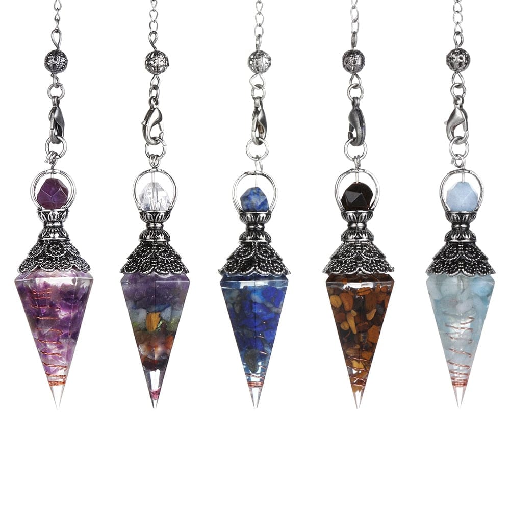 Crystal Dowsing Pendulum & Necklace - pendulum