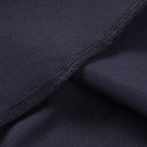 Dark Kitten black hooded sweater and lace skirt separates showing the inside hem of the skirt.