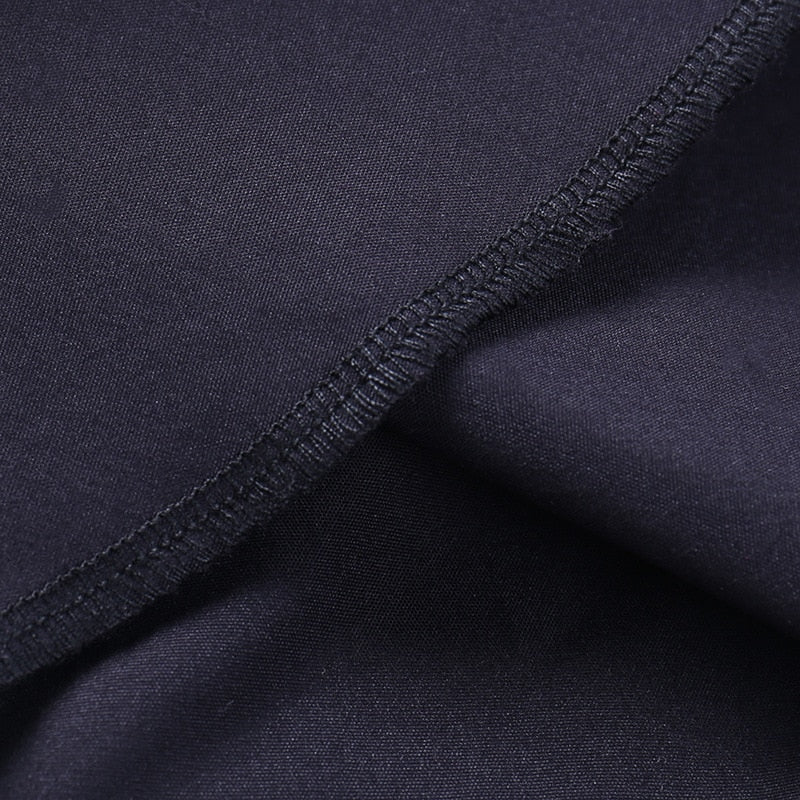 Dark Kitten black hooded sweater and lace skirt separates showing the inside hem of the skirt.