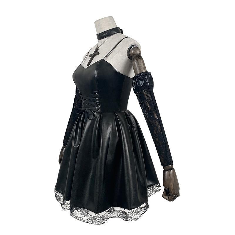 Death Note Misa Amane Cosplay Set - black, cospalyer, cosplay, death note, dinosaurs