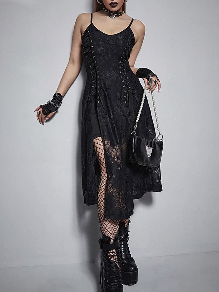 Deconstructed Goth Queen Dress - dress