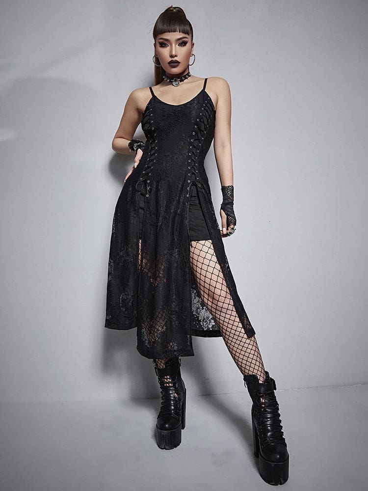 Deconstructed Goth Queen Dress - dress