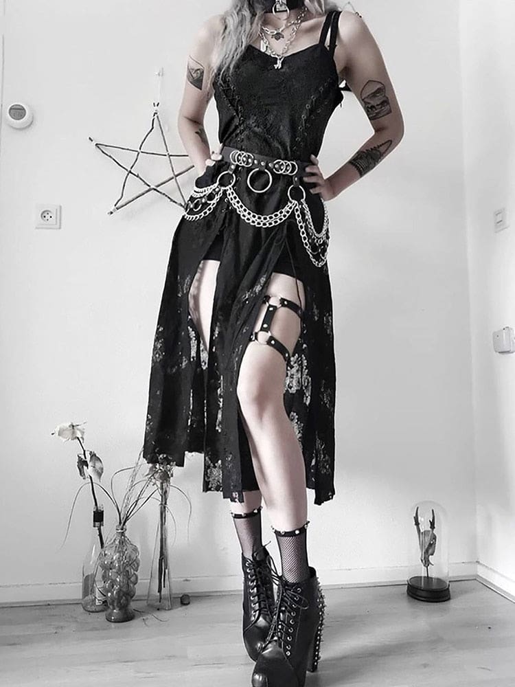 Deconstructed Goth Queen Dress - dress