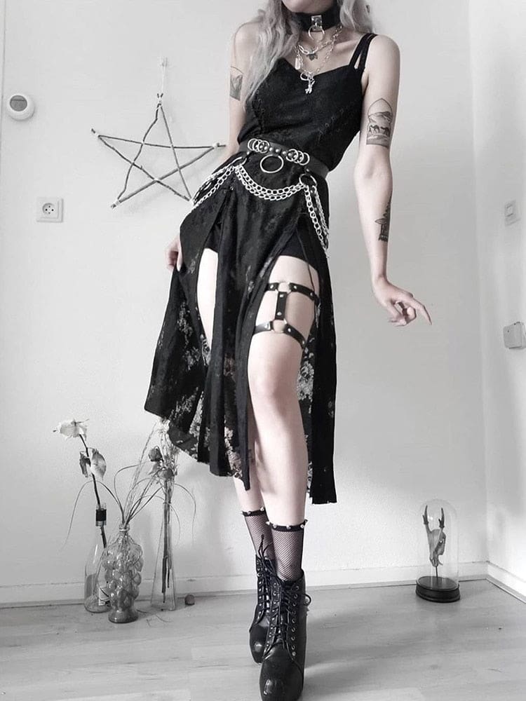 Deconstructed Goth Queen Dress - dress