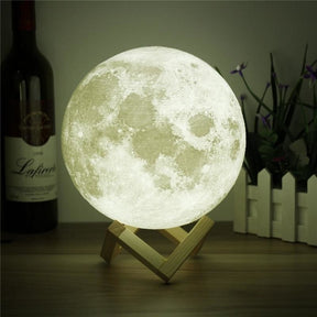 3D Full Moon Lamp Table Light Wireless USB LED Charging Witchcraft Wicca Witch Spiritual Goddess Home Decor Metaphysical by Arcane Trail
