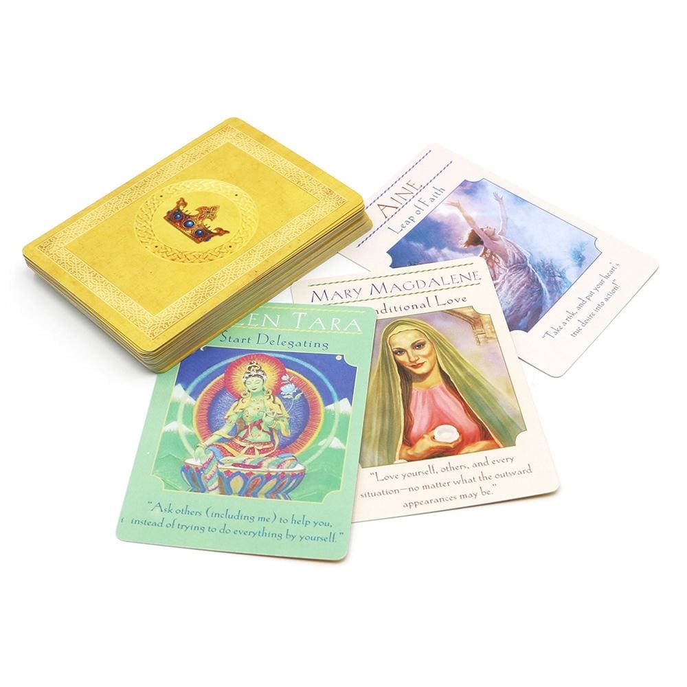 Gold Goddess Deity Tarot Card Deck Oracle Cards For Psychic Spiritual Pagan Witches and Witchcraft Divination by Arcane Trail