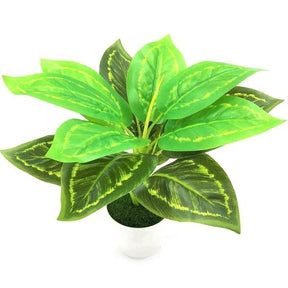 Green Artificial Fern Leaf Plant Leaves Bunches Simulated Fake Trees Planters by Arcane Trail