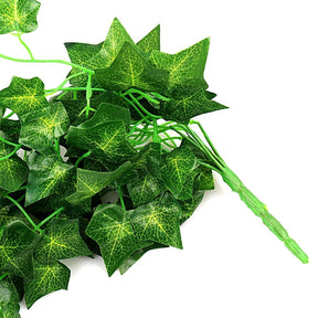 Green Artificial Hanging English Ivy Plant Leaves Bunches Simulated Fake Trees Planters by Arcane Trail