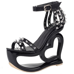 Hollow Heart Platforms - Shoes