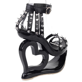 Hollow Heart Platforms - Shoes