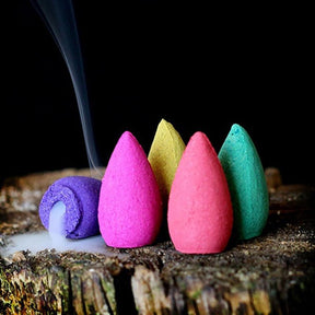 Assorted Incense Cones For Backflow Burners 10 Pack Smoke 