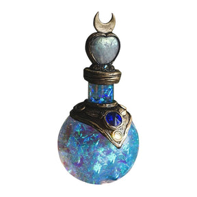 Blue heart bottle isolated front