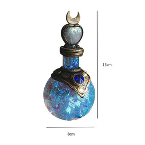 Blue bottle height and width measurement guide