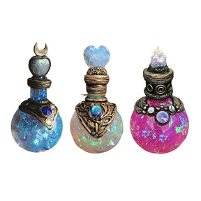 Three decorative bottle designs without light bases