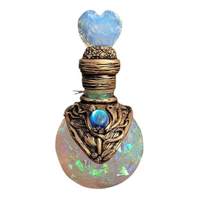 White heart bottle isolated front